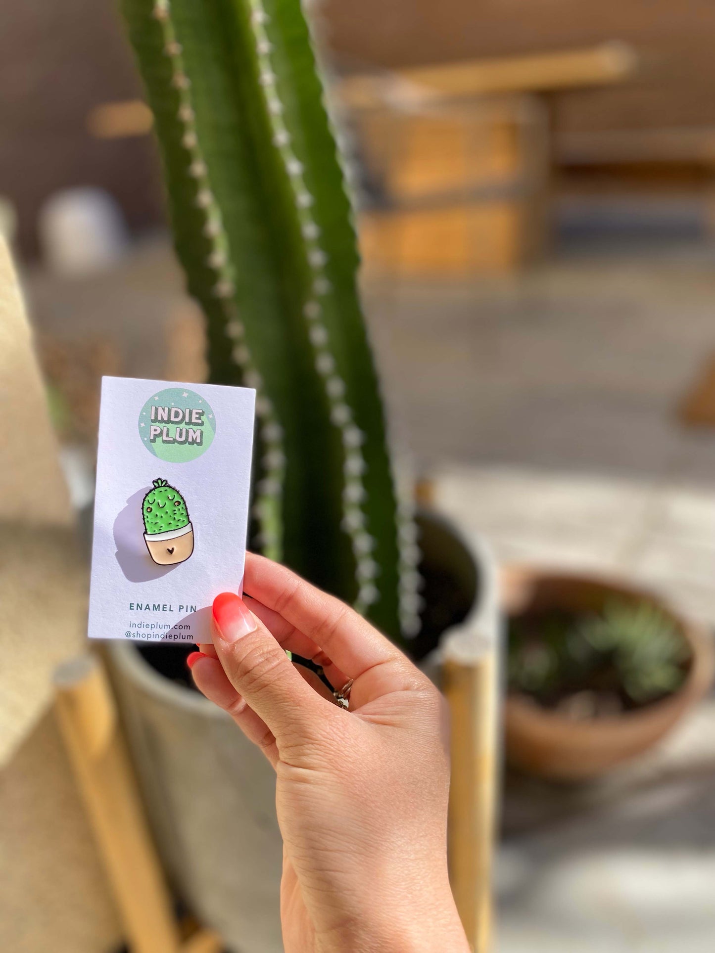 Cactus Heart Pin